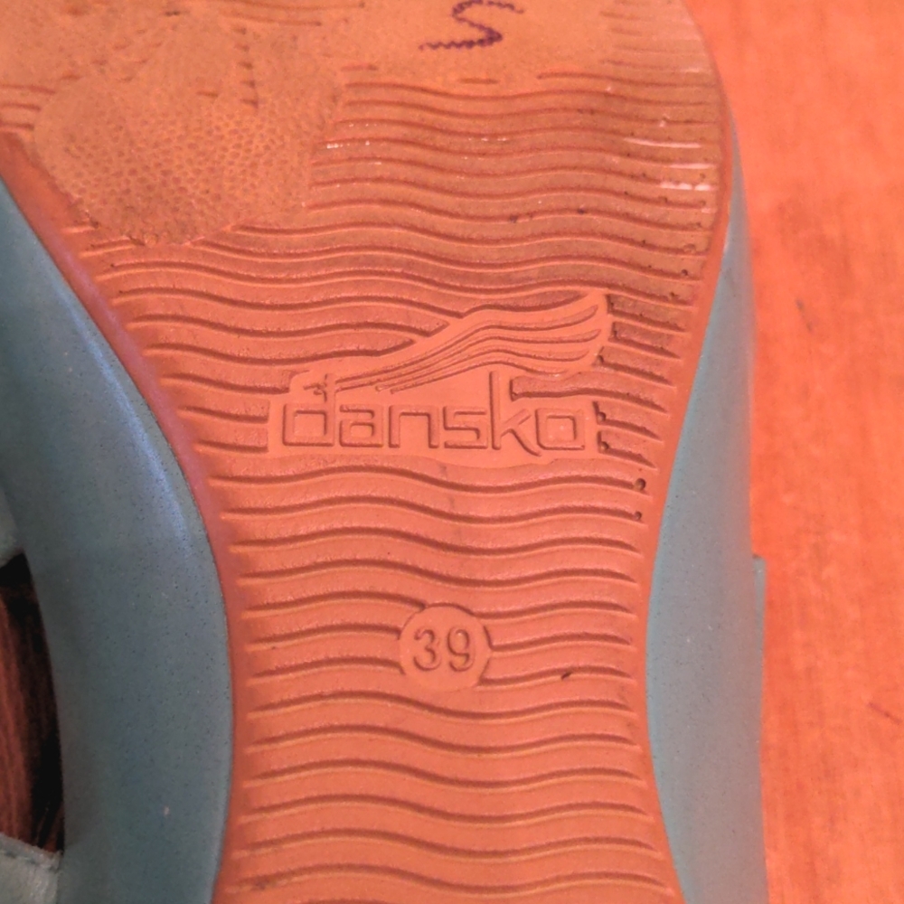 Dansko Pasadena Collection Teal Dixie Sandals, Size 39 - Picture 6 of 14
